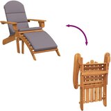  Vrtna stolica Adirondack s osloncem za noge od drva bagrema | shoptok.hr