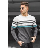 Madmext Sweater - Gray - Regular fit Cene