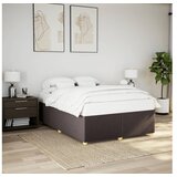 vidaXL Posteljni okvir brez vzmetnice temno rjav 140x200 cm tkanina Cene