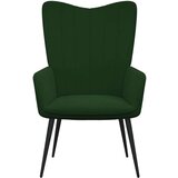  Stol za sproščanje temno zelen žamet, (20958012) | Shoptok.si