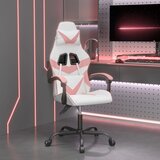  Okretna igraća stolica bijelo-ružičasta od umjetne kože | shoptok.hr