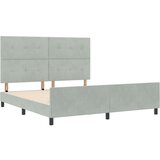  Krevetna konstrukcija Svjetlosiva 180x200 cm Baršun | shoptok.hr