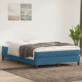 Box Spring krevet bez madraca tamnoplavi 160x210 cm samt | shoptok.hr