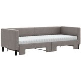  Dnevni krevet na razvlačenje smeđesivi 80 x 200 cm od tkanine | shoptok.hr