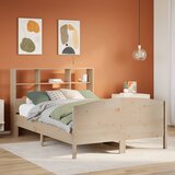 vidaXL Krevet s regalom za knjige bez madraca 150 x 200 cm od borovine Cijene