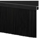  Držač četke za vrata 12 pcs Crna 100 cm Aluminijski legura | shoptok.hr