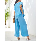Resti Women's set with short sleeves, decorative flower, and wide pants | shoptok.hr