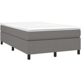  Box spring postelja z vzmetnico temno siva 120x200 cm blago, (20790527) | Shoptok.si
