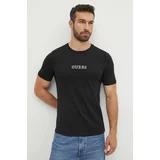 Guess Bombažna kratka majica moška, črna barva, M4GI92 I3Z14