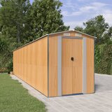  Vrtno spremište svjetlosmeđe 192 x 855 x 223 cm pocinčani čelik | shoptok.hr