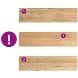 vidaXL Okenske police 2 kosa neobdelana 80x20x2 cm trdna hrastovina | Shoptok.si