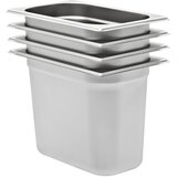  Posude Gastronorm 4 kom GN 1/4 200 mm od nehrđajućeg čelika | shoptok.hr