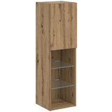 TV ormarić s LED svjetlima boja hrasta artisan 30,5x30x102 cm | Eponuda.com