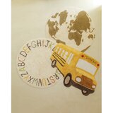 Lorena Canals Zeleno-kremno bela pralna ročno tkana bombažna otroška preproga ø120 cm World Map – | Shoptok.si