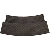  Barska garnitura 4-delna z blazinami rjava | Shoptok.si