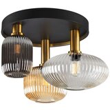  Norma stropna svetilka 3l črna/medenina, (21006540) | Shoptok.si