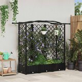  Povišeni krevet s mrežom i krovom Crna 163 x 40 x 126 cm PP | Eponuda.com