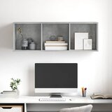  Zidni TV ormarić boja betona 37x37x107 cm od konstruiranog drva | shoptok.hr