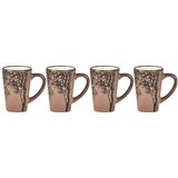 Villa Collection Svetlo rožnate lončene skodelice v kompletu za espresso 4 ks 100 ml Hela – | Shoptok.si