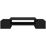  Stalak za monitor s pohranom crni 70x27x15 cm konstruirano drvo | shoptok.hr