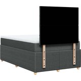 vidaXL Box spring postelja z vzmetnico temno siva 120x190 cm blago | Shoptok.si
