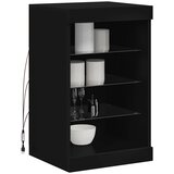  Komoda s LED svjetlima crna 41x37x67 cm | shoptok.hr