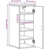  Ormarići za cipele 2 kom boja hrasta 32 x 35 x 70 cm iverica | shoptok.hr