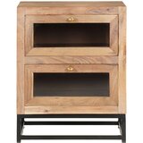 The Living Store Nočna omarica 40x30x50 cm trden akacijev les - Nočna Omarica, (21421054) | Shoptok.si