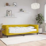 Dnevni krevet s madracem žuti 90 x 200 cm baršunasti | shoptok.hr