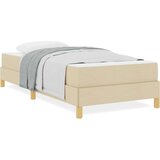 vidaXL Postelja z vzmetnico Krem, Rjava 80 x 200 cm | Shoptok.si