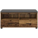  Klupa za hodnik s jastukom Staro drvo 100 x 38 x 46 cm | shoptok.hr
