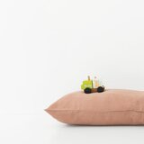 Linen Tales Terakota rjava lanena prevleka za vzglavnik, 70 x 90 cm | Shoptok.si