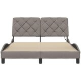  Okvir kreveta s LED-om bez madraca Taupe 140x190 cm tkanina | Eponuda.ba