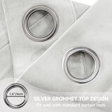 YSTYLE Set 2 žametnih termo zaves z obročki - 175 × 140 cm | Shoptok.si