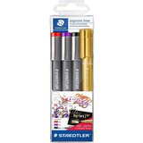 Staedtler Flomaster Pigment Liner + marker, 3+1 Cene