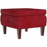 Furnova Stolček z lesenimi nogami vinsko rdeč žamet, (21954080) | Shoptok.si