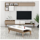 Hanah home Set TV komoda i klub stolić, orah cijene