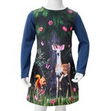  Dječja haljina s dugim rukavima modra 104 | shoptok.hr