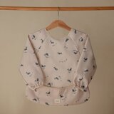 Mushie Long Sleeve Bib podbradnik Whales 6-24m 1 kom | shoptok.hr