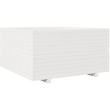 vidaXL Vrtno cvetlično korito belo 90x90x49,5 cm trdna borovina, (21229232) Cene