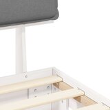  Krevetni okvir s tapiciranim uzglavljem Svijetlo siva | shoptok.hr