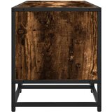 vidaXL TV ormarić dimljeni hrast 160x35x41cm konstruirano drvo i metal | shoptok.hr