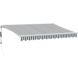 Maison Chic Avtomatsko zložljiva tenda - Senčniki antracit in bela 350x250 cm, (22038444) u