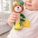 Plišani medvjedić zvečka s glodalicama i pištalicom za bebe | shoptok.hr