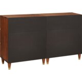 vidaXL Kredenca 2 pcs Rjava 60 x 33.5 x 75 cm Trden mangov les | Shoptok.si