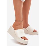 Boto Ladies Wedge Sandals Eco Leather Light Beige Obenae | shoptok.hr