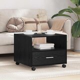 vidaXL Kava Stol Crni hrast 55 x 55 x 45 cm Konstruirano drvo Cijene