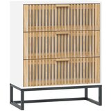 vidaXL Komoda bela 60x30x75 cm inženirski les | Shoptok.si