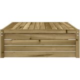  Vrtni tabure 120 x 80 cm od impregnirane borovine Smeđa | shoptok.hr