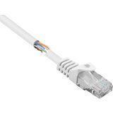 Renkforce RF-5043830 RJ45 omrežni kabel\, Patch kabel CAT 5e U/UTP 1.00 m bela z zaščitnim zapornim zatičem 1 kos, (20418582) | Shoptok.si